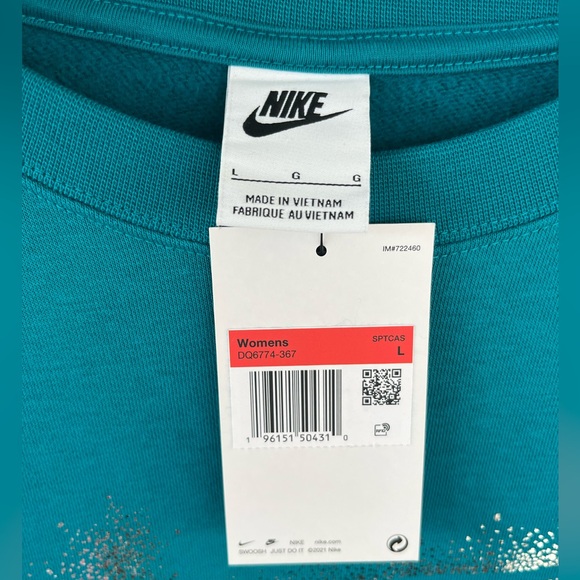 NWT Nike Crewneck Hoodie Sweatshirt Size Large - Picture 9 of 9